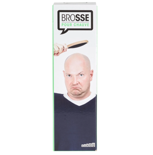Brosse pour Chauve en Bois – Cadeau Humoristique pour Homme - Mycrazystuff
