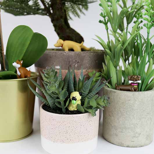 Décoration Pour Plante en Pot Chien mycrazystuff.com