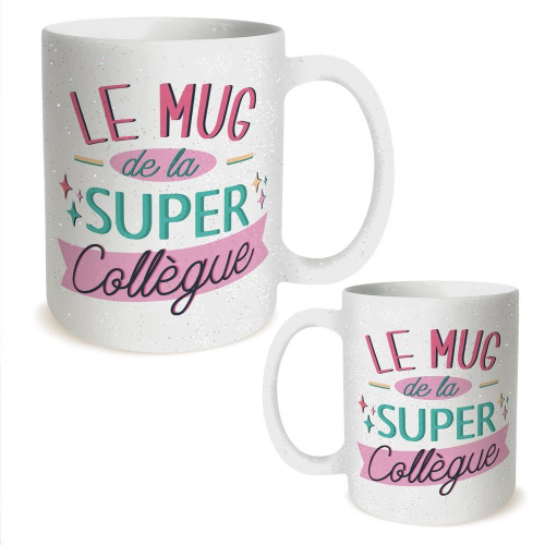 Mug Céramique à Paillettes Mug de la Super Collègue mycrazystuff.com