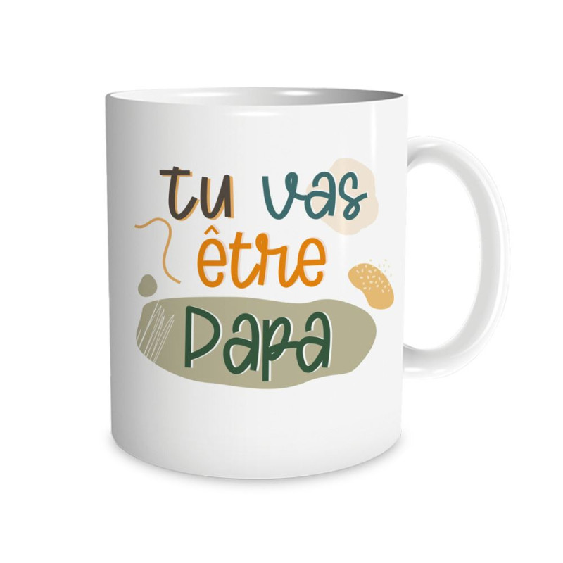 Mug Céramique Blanc "Tu vas être papa" mycrazystuff.com