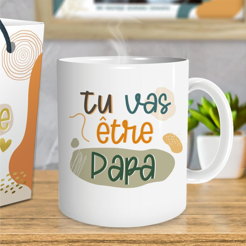 Mug Céramique Blanc "Tu vas être papa" mycrazystuff.com