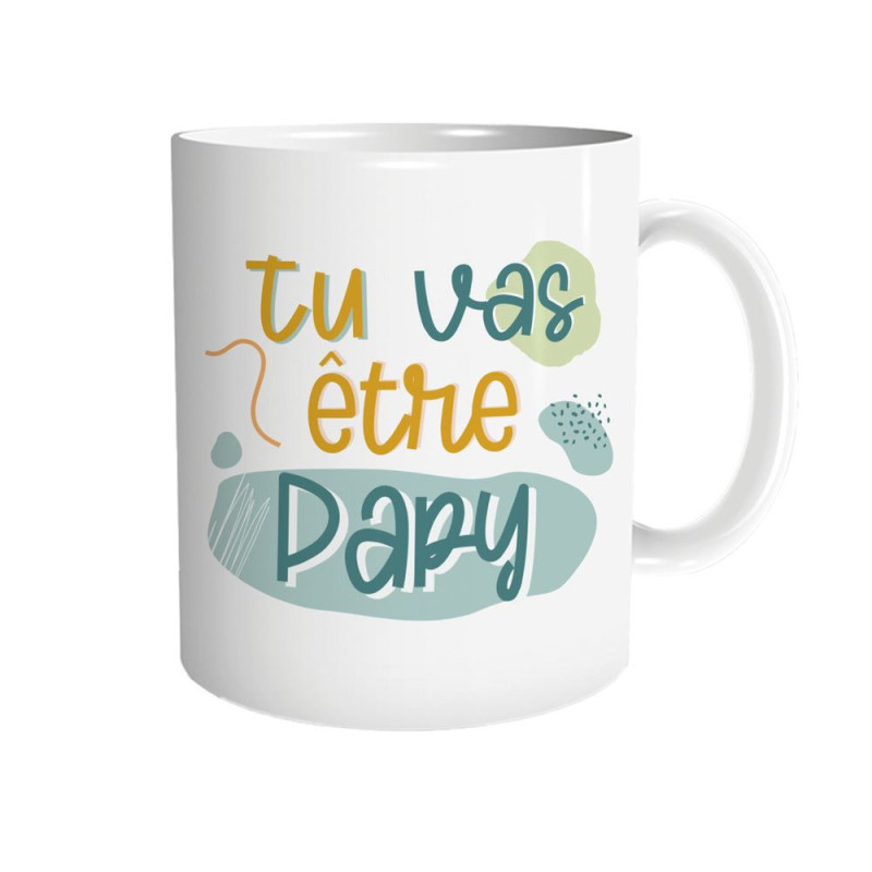 Mug Céramique Blanc "Tu vas être papy" mycrazystuff.com