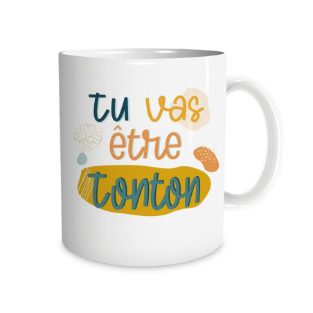 Mug Céramique Blanc "Tu vas être tonton" mycrazystuff.com