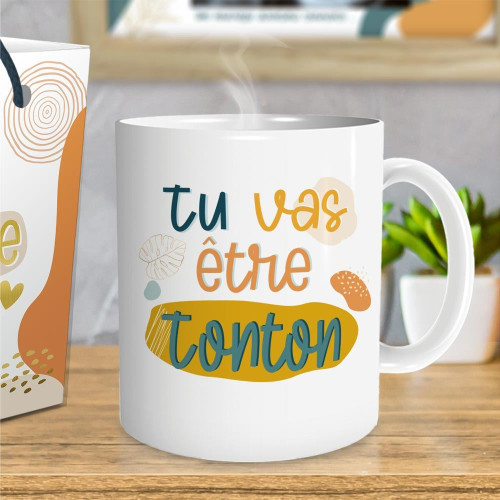 Mug Céramique Blanc "Tu vas être tonton" mycrazystuff.com