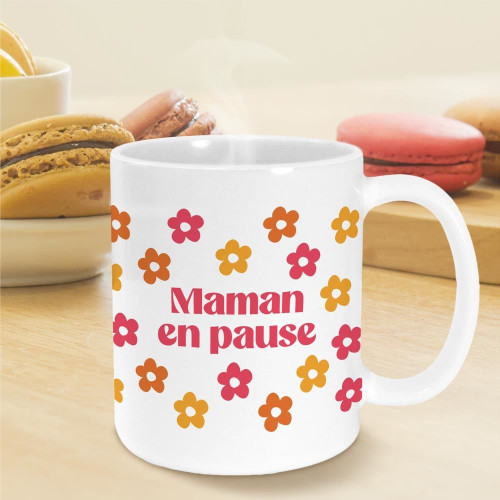 Mug Céramique "Maman en Pause" mycrazystuff.com