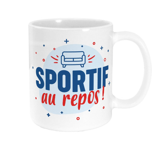 Mug Céramique "Sportif au Repos" mycrazystuff.com