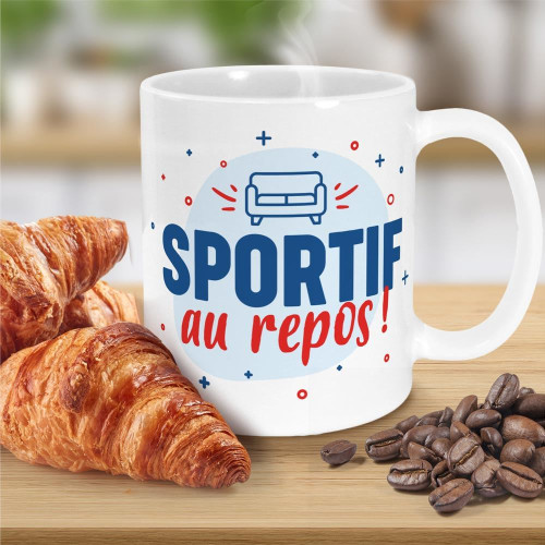 Mug Céramique "Sportif au Repos" mycrazystuff.com