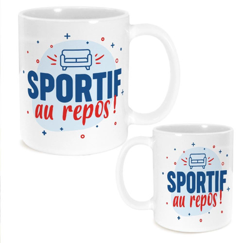 Mug Céramique "Sportif au Repos" mycrazystuff.com