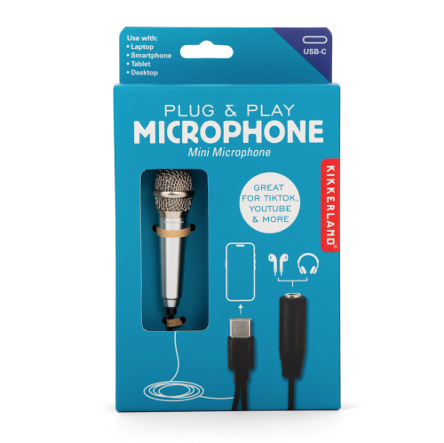 Mini Microphone Kikkerland mycrazystuff.com