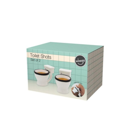 Lot 2 Shooters Toilette en Céramique mycrazystuff.com