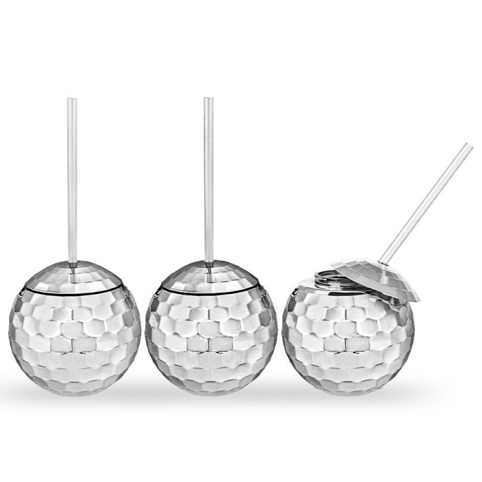 Lot 3 Verres Disco Boule à Facettes mycrazystuff.com