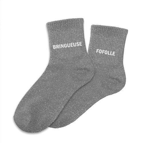 Chaussettes Bringueuse à paillettes – Cadeau fun et décalé - Mycrazystuff.com