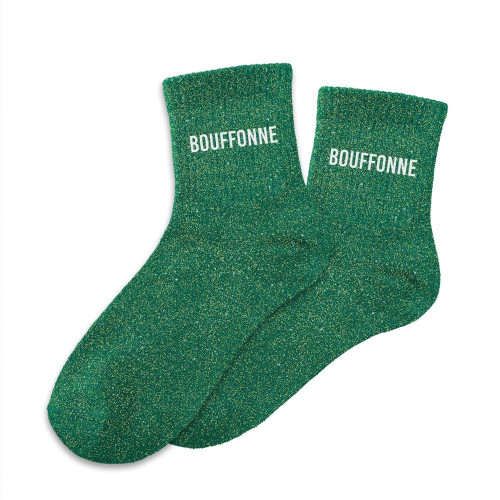 Chaussettes Bouffonne à paillettes – Cadeau fun et décalé - Mycrazystuff.com