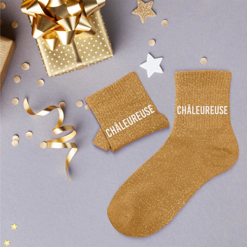 Chaussettes Chaleureuse à paillettes – Cadeau feel-good - Mycrazystuff.com