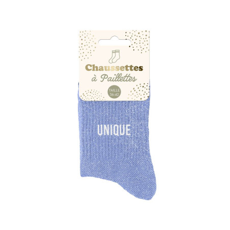 Chaussettes Unique à paillettes – Cadeau positif et original - Mycrazystuff.com