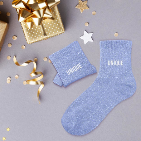 Chaussettes Unique à paillettes – Cadeau positif et original - Mycrazystuff.com