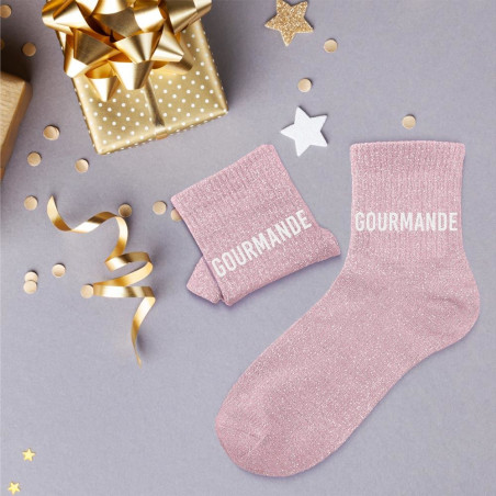 Chaussettes Gourmande à paillettes – Cadeau fun et feel-good - Mycrazystuff.com