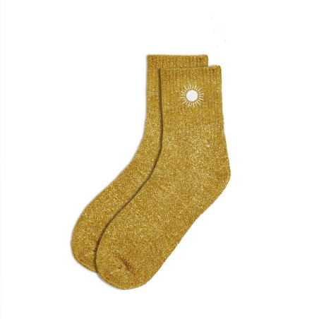 Chaussettes Soleil à paillettes – Cadeau fun et lumineux - Mycrazystuff.com