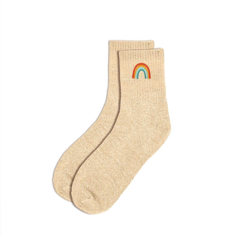 Chaussettes Arc-en-ciel à paillettes – Cadeau fun et coloré - Mycrazystuff.com