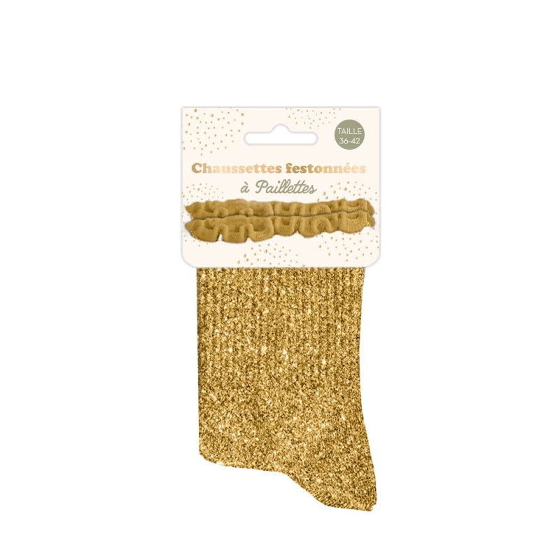 Chaussettes Feston à paillettes – Cadeau chic et fun - Mycrazystuff.com