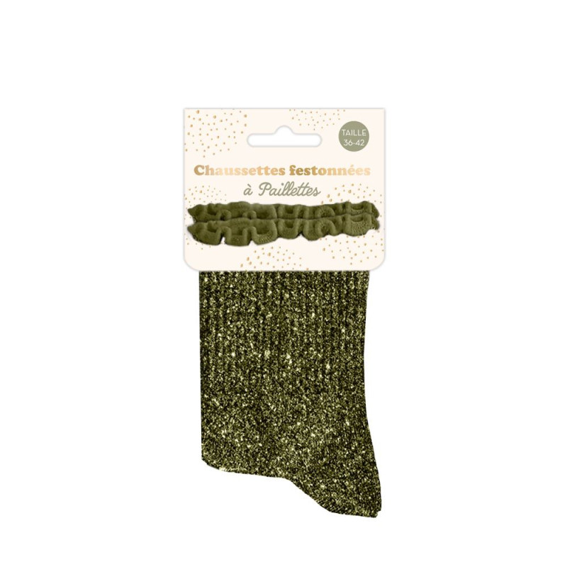 Chaussettes Feston élégantes à paillettes – Cadeau original - Mycrazystuff.com