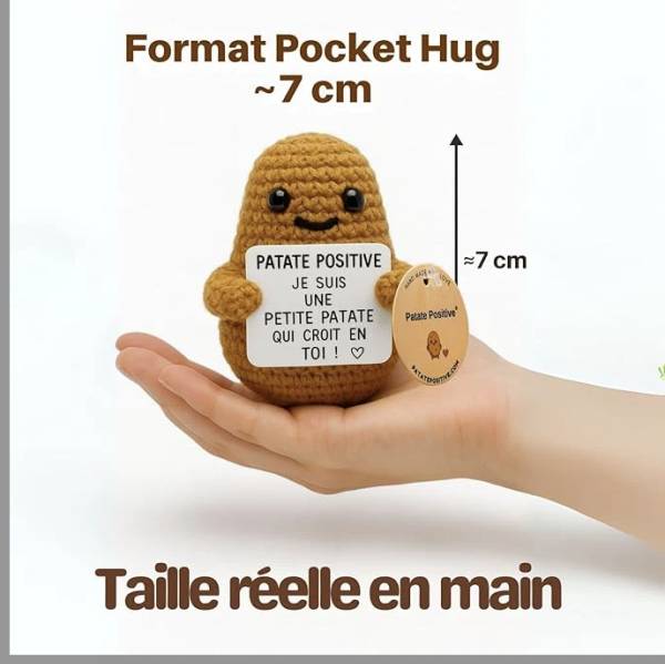 Patate Positive – Cadeau motivation avec message encourageant - Mycrazystuff.com