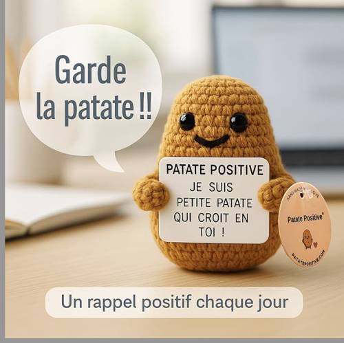 Patate Positive – Cadeau motivation avec message encourageant - Mycrazystuff.com