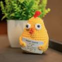 Poulet Positif – Figurine humour avec message motivant - Mycrazystuff.com