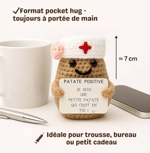 Nurse Positive – Figurine encouragement pour infirmière - Mycrazystuff