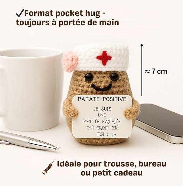 Nurse Positive – Figurine encouragement pour infirmière - Mycrazystuff