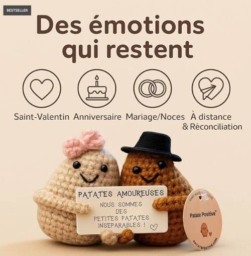Love Potato – Figurine positive amour & good vibes - Mycrazystuff.com