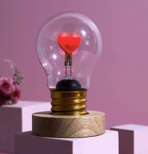 Ampoule rechargeable Rhythm of Love – Lampe déco cœur - Mycrazystuff.com