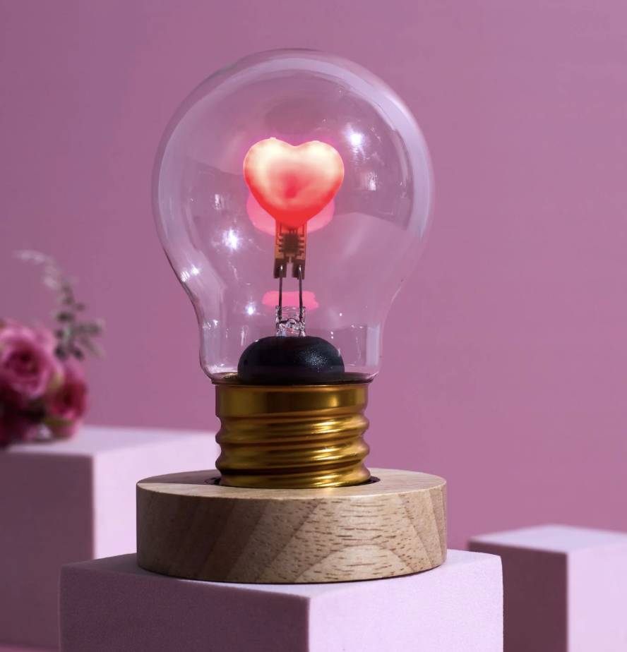 Ampoule rechargeable Rhythm of Love – Lampe déco cœur - Mycrazystuff.com