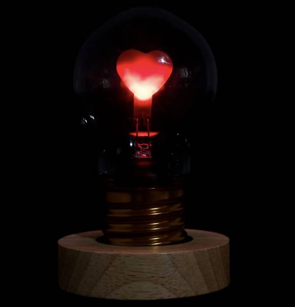Ampoule rechargeable Rhythm of Love – Lampe déco cœur - Mycrazystuff.com