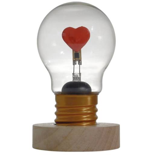 Ampoule rechargeable Rhythm of Love – Lampe déco cœur - Mycrazystuff.com