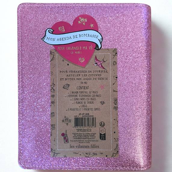 Agenda perpétuel à paillettes – Organisation fun & brillante - Mycrazystuff.com