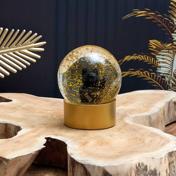 Boule à neige chat F*ck You – Objet déco insolent - Mycrazystuff.com