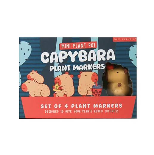 Mini Capybara Plant Pot Markers – Marqueurs de pots rigolos - mycrazystuff.com