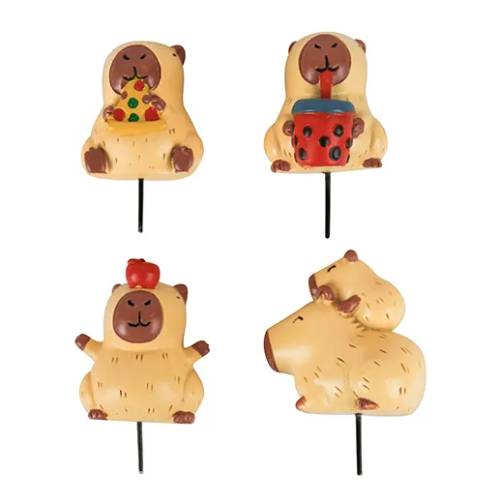 Mini Capybara Plant Pot Markers – Marqueurs de pots rigolos - mycrazystuff.com