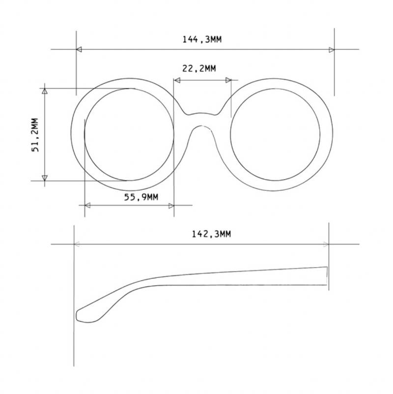 Lunettes de soleil Monica Classic Havana – Okkia
