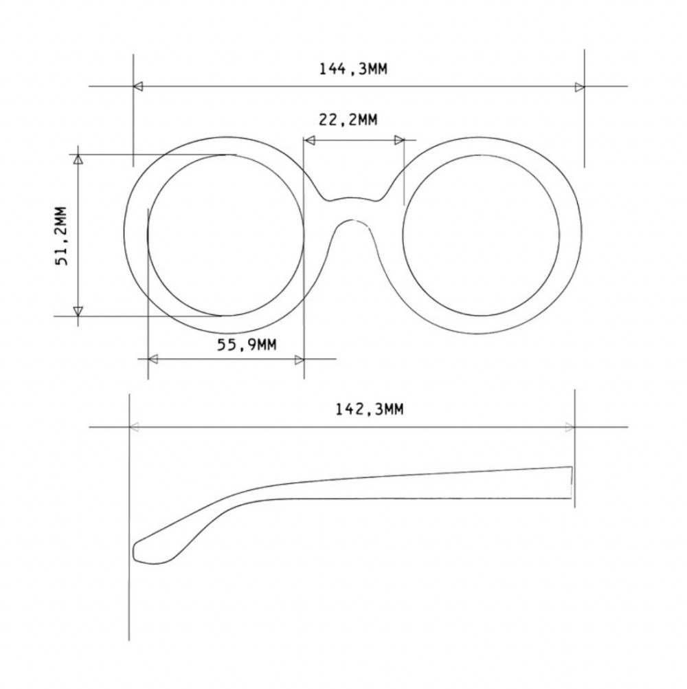 Lunettes de soleil Monica Classic Havana – Okkia