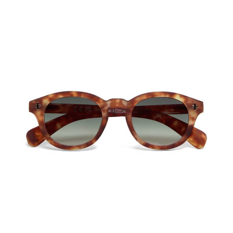 Lunettes de soleil Milano Sahara Havana verres verts – Okkia
