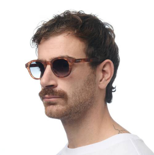 Lunettes de soleil Milano Sahara Havana verres verts – Okkia