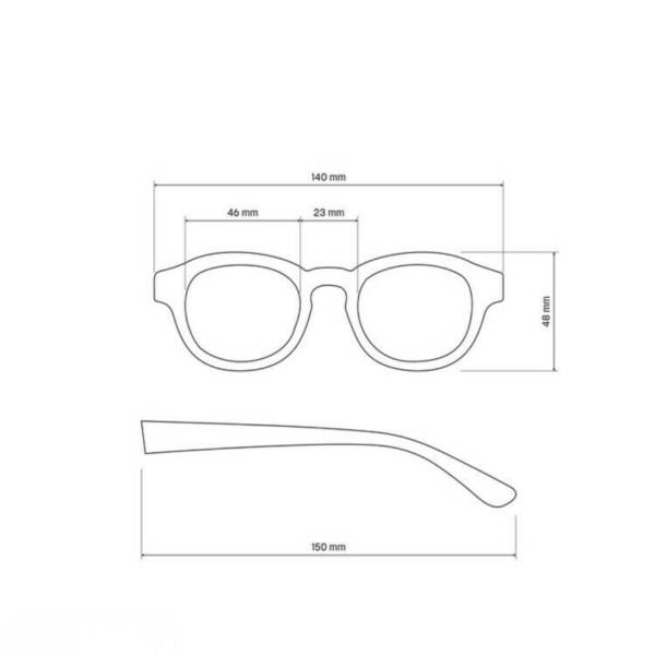 Lunettes de soleil Milano Sahara Havana verres verts – Okkia