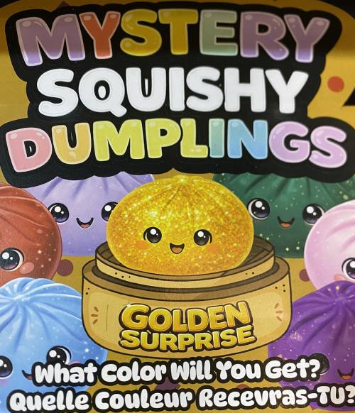 Mystery Squishy Dumplings – Balle Anti Stress Surprise à Collectionner