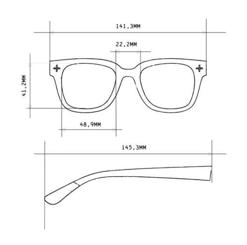 Lunettes de soleil Johnny Clear verres bleus roses Okkia UV400 rétro tendance