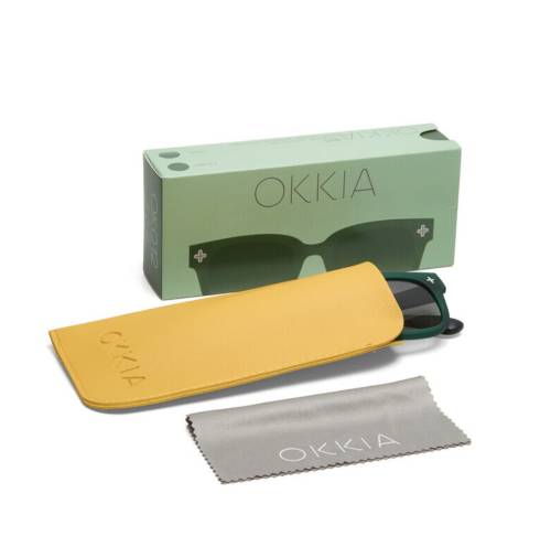 Lunettes de soleil Giovanni Vert Okkia UV400 rétro tendance