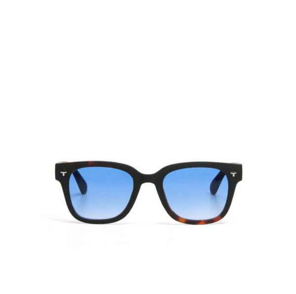 Lunettes de soleil Giovanni Havana Black verres bleus Okkia UV400 rétro tendance