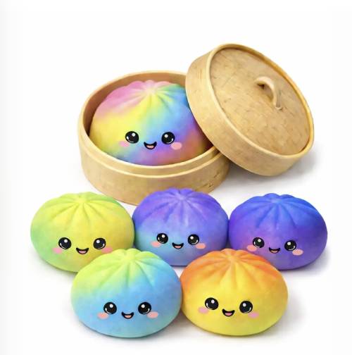 Squishy Dumpling Mystère Tie & Dye Rainbow Edition