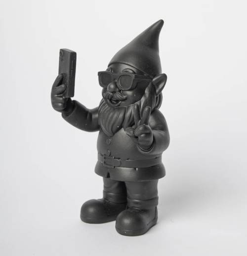 Gnome Selfie Noir 12 cm – Nani’s blogo mycrazystuff